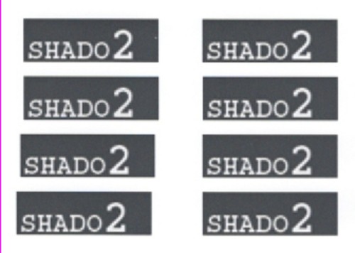 Dinky No. 353 U.F.O SHADO 2 Mobile Argento Adesivo Decal Riproduzioni