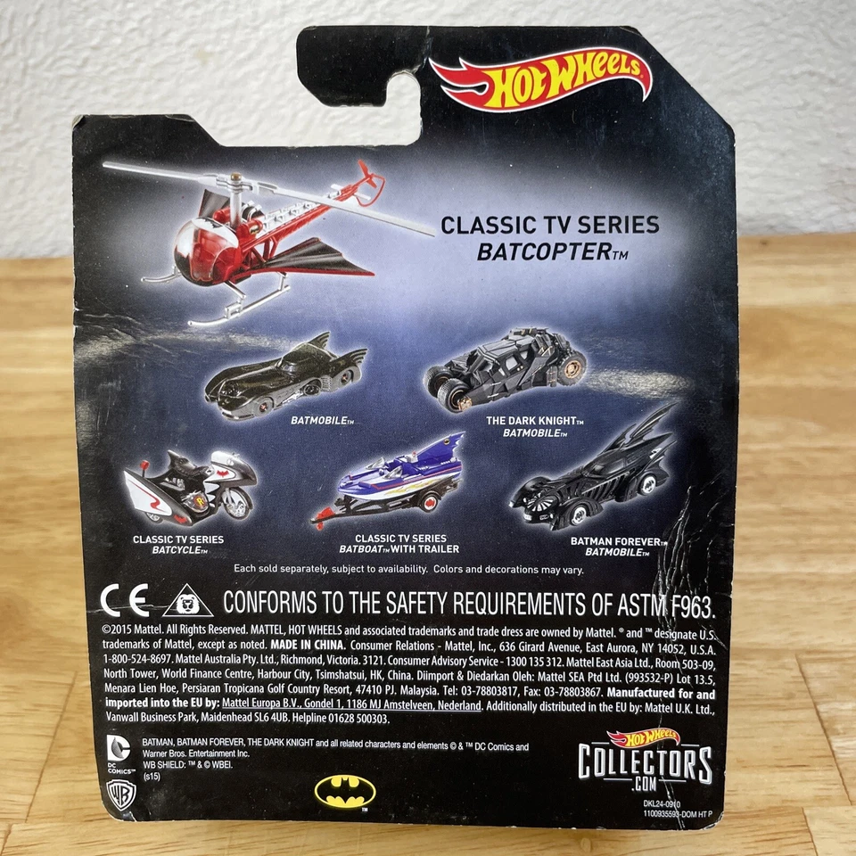 Hotwheels Batman 1966 Serie de TV Clásica Batcopter H3 Foto 2 de 4