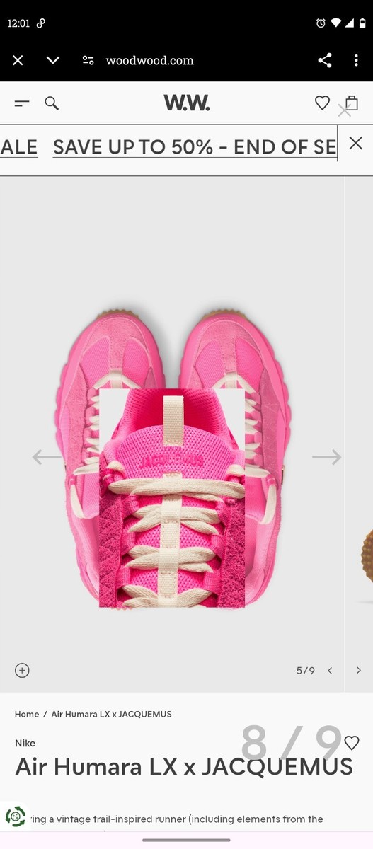 nike jaquemus air humara pink 27cm 箱付き Nike x Jacquemus Air Humara LX 