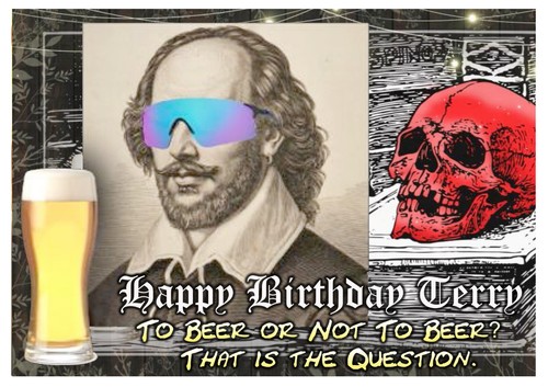 William Shakespeare PERSONALISED Happy Birthday Greeting Card Hamlet Macbeth - Picture 2 of 5