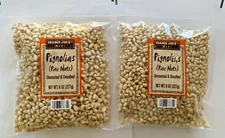2 Packs New Trader Joe's Unroasted & Unsalted Pignolias Pine Nuts 8oz Each X 2