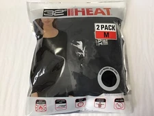 New 32° Degrees Heat 2 Pack Women Med Black Base Layer Top Quick Dry (S9)