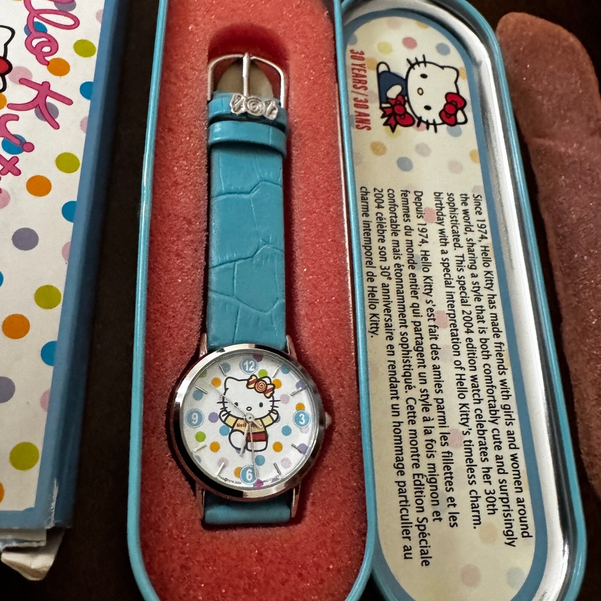 Vintage Hello Kitty 2004 30th Anniversary Watch New in box