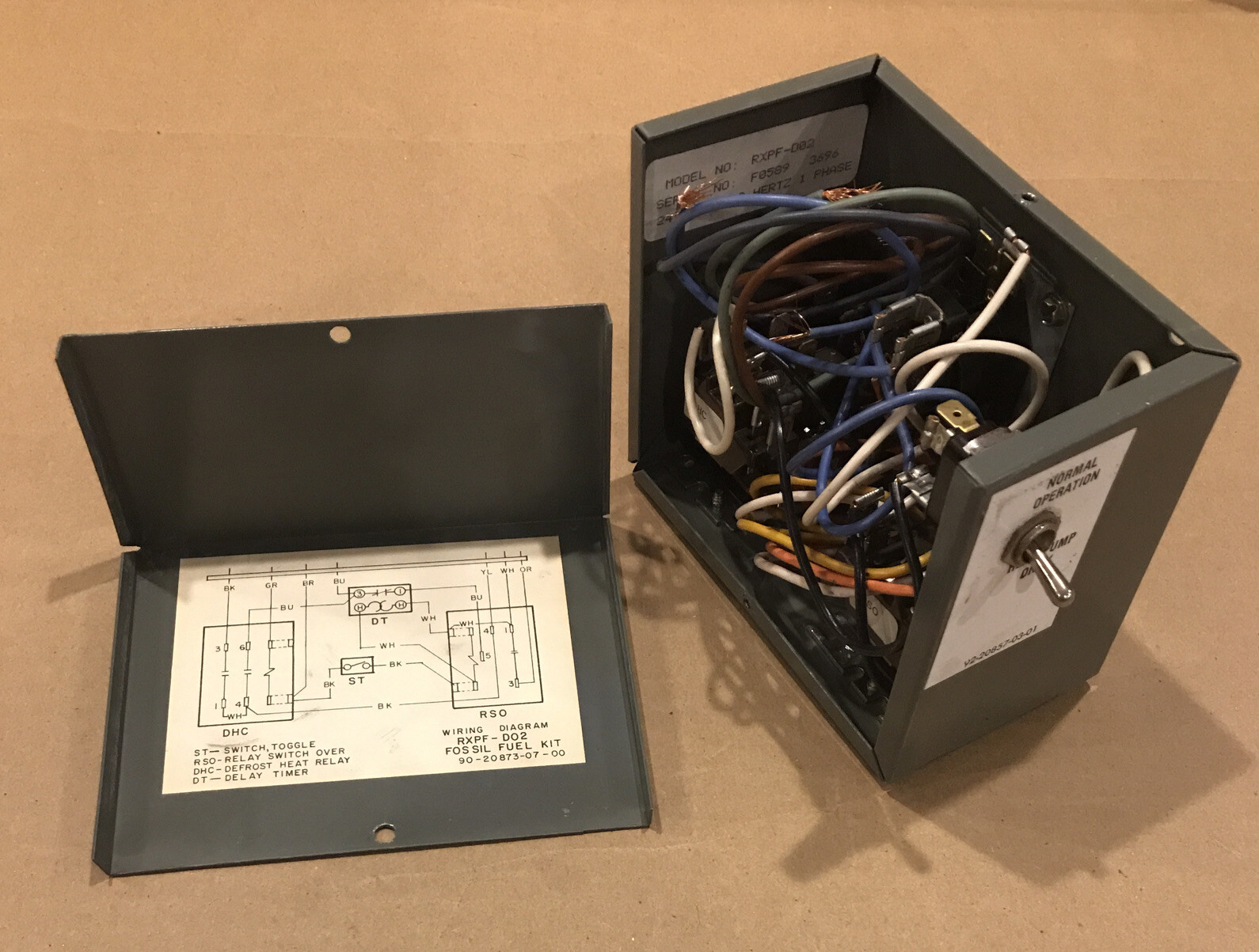 Fossil Fuel Kit RXPFD02 Heat Pump Switch, Relay, Delay Timer eBay