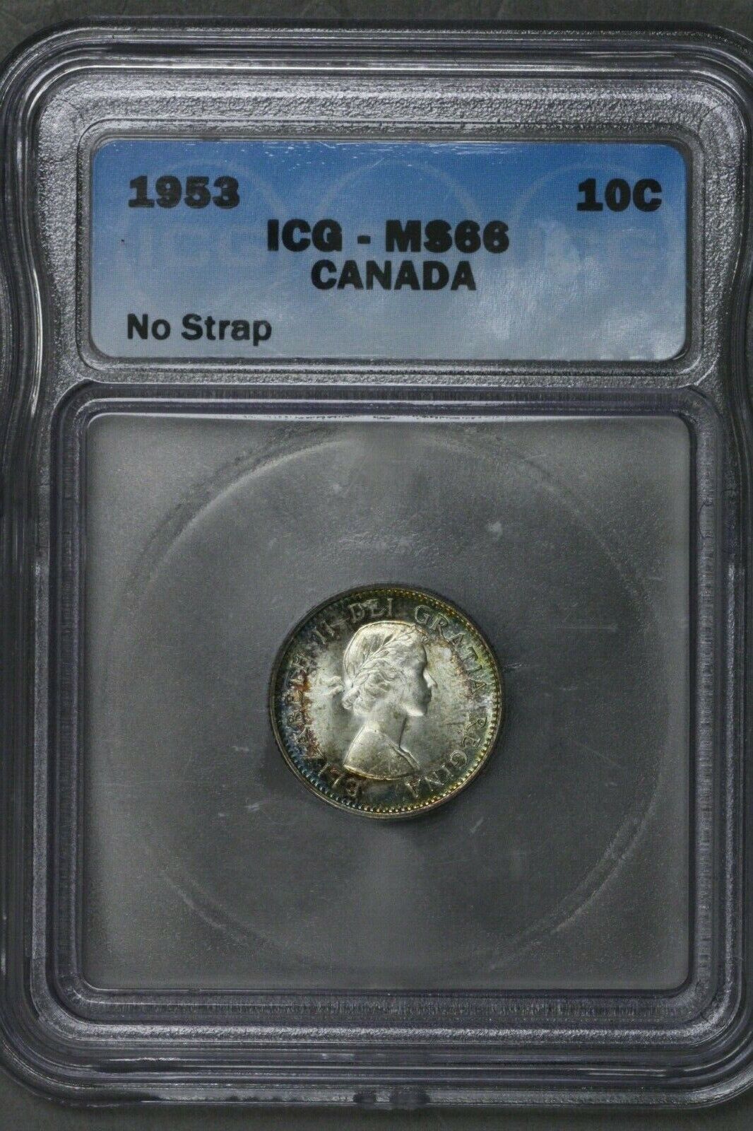 Canada （お得な特別割引価格） 1953 10 Cents NGC MS S385 Strap No Colorful 66 2021人気の