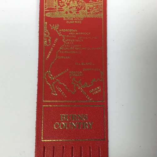 Leather Bookmark Places in Scotland Make Your Selection Inc Tobermory Aberfoyle - Bild 23 von 59