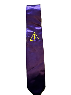 Purple York Rite Chapter & Council  Masonic Necktie Blue Lodge Fraternity NEW!