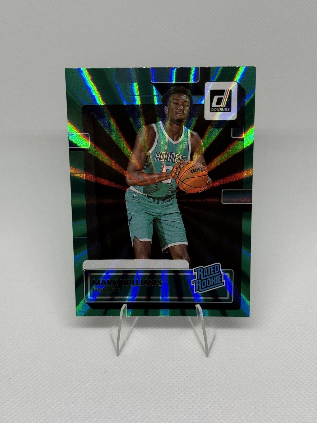 2022-23 Panini Donruss Mark Williams RC Rated Rookie Green HOLO Laser #215 🔥