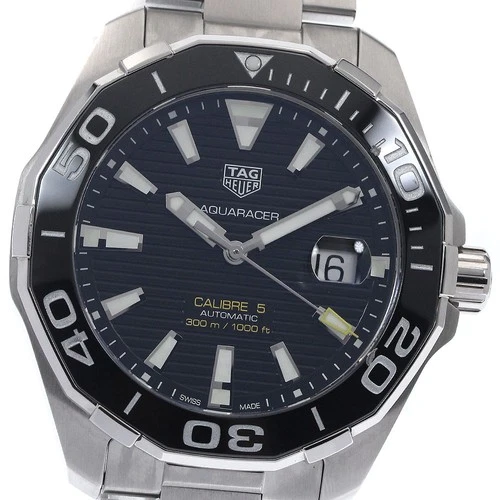 TAG HEUER Aqua Racer Caliber 5 WAY201A Date black Dial Automatic Men's_894408