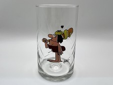 Vintage Johnny Hart 1981 Arby's BC Ice Age Cavewoman Jane Snake Cartoon Glass 5”