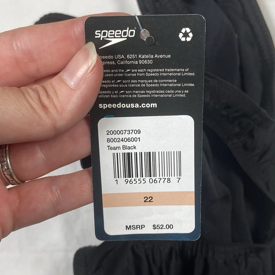 Speedo Swimsuit Girls Size 22 ProLT One Piece Team Black Competition NEW - Image 3 of 4