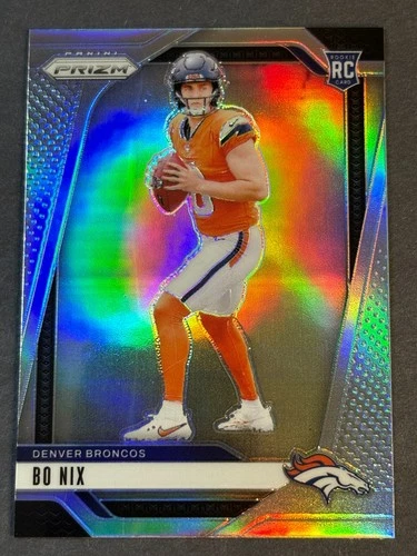 2024 Panini Prizm Bo Nix Silver Prizm Rookie Broncos RC