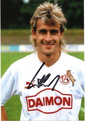 Pierre Littbarski 1st FC Cologne portrait photo motif 1987/1988 original!