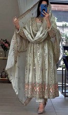 New Launch Designer Sheesha Silk Salwar Kameez With Dupatta For Wedding