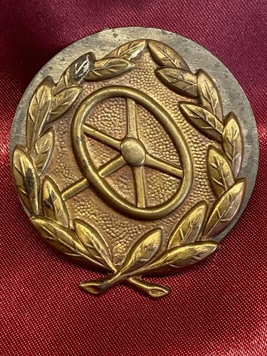 German WW2 Drivers proficiency badge w/back plate & prongs