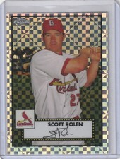 SCOTT ROLEN 2021 TOPPS CHROME XFRACTOR CARD # 545 ST LOUIS CARDINALS