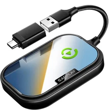 Wireless CarPlay Adapter iPhone 2024 Plug & Play Auto Connect – Black