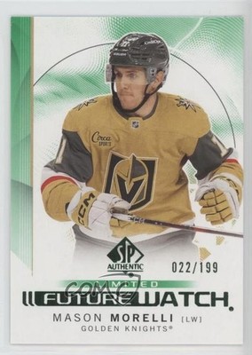 2024-25 SP Authentic Future Watch Limited Green 22/199 Mason Morelli #119 1rc0