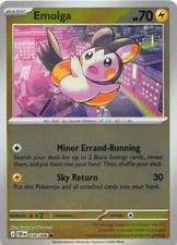 2026 POKEMON EMOLGA 030/086 COMMON CHAOS RISING REVERSE HOLO LIGHTLY PLAYED