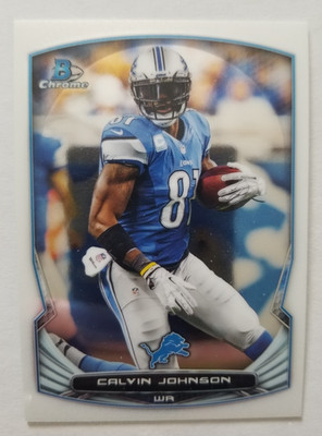 2014 Bowman Chrome #75 Calvin Johnson Detroit Lions 64724