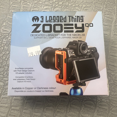 Legged Thing Zooey QD 110mm Arca L-Bracket For Nikon Z8 Darkness