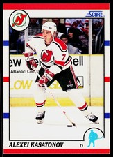 Alexei Kasatonov, 1990-91 Score American, #209, New Jersey Devils, RC