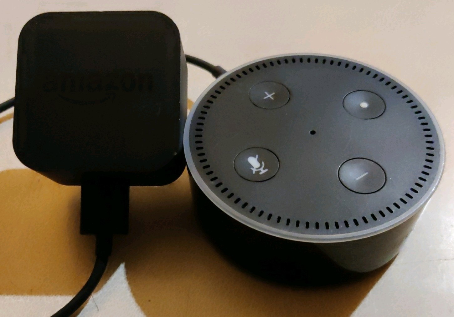 Amazon Echo Dot 2nd Generation Smart Assistant - Black WITH CABLE & PLUG