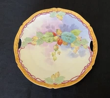 Antique Pickard Artist Julius Brauer Studio Signed Cabinet Plate 10.5 Inches