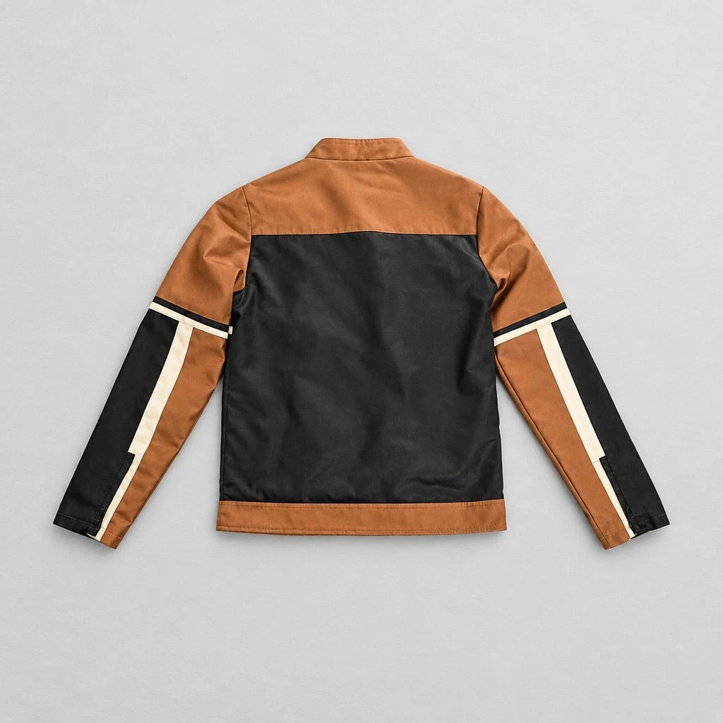 Distortion Motorcycle Jacket Size Medium Faux Leather image 3