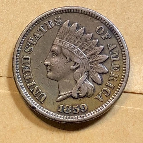 1859 Indian Head Cent Sharp Liberty