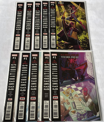 Marvel Generations #1 all 10 Books Set Lot NM Miles ! Wolvie! Hulk! Cap!  More!