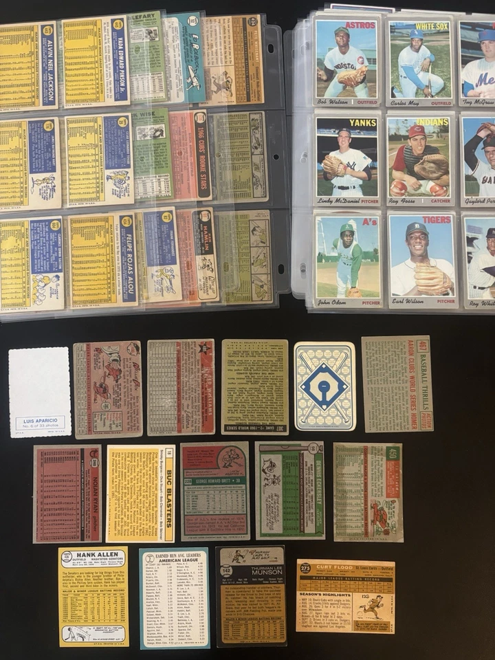 LOTE DE COLECCIÓN Topps Goat HOF (133) Mickey Mantle Ted Williams Hank Aaron Brett Rc Foto 2 de 4