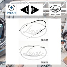 2x Linex Seilzug, Feststellbremse Links, Rechts für Opel CORSA A CC CORSA A TR