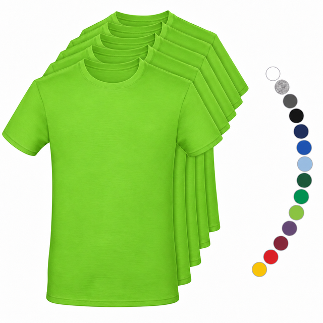 5x B&C T-Shirt Herren Classic Kurzarm Shirt Exakt #E 150 kurze Ärmel Größe S-3XL