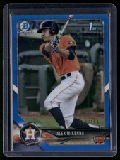 2018 Bowman Draft #BDC-99 Alex McKenna Chrome Blue Refractor #/150