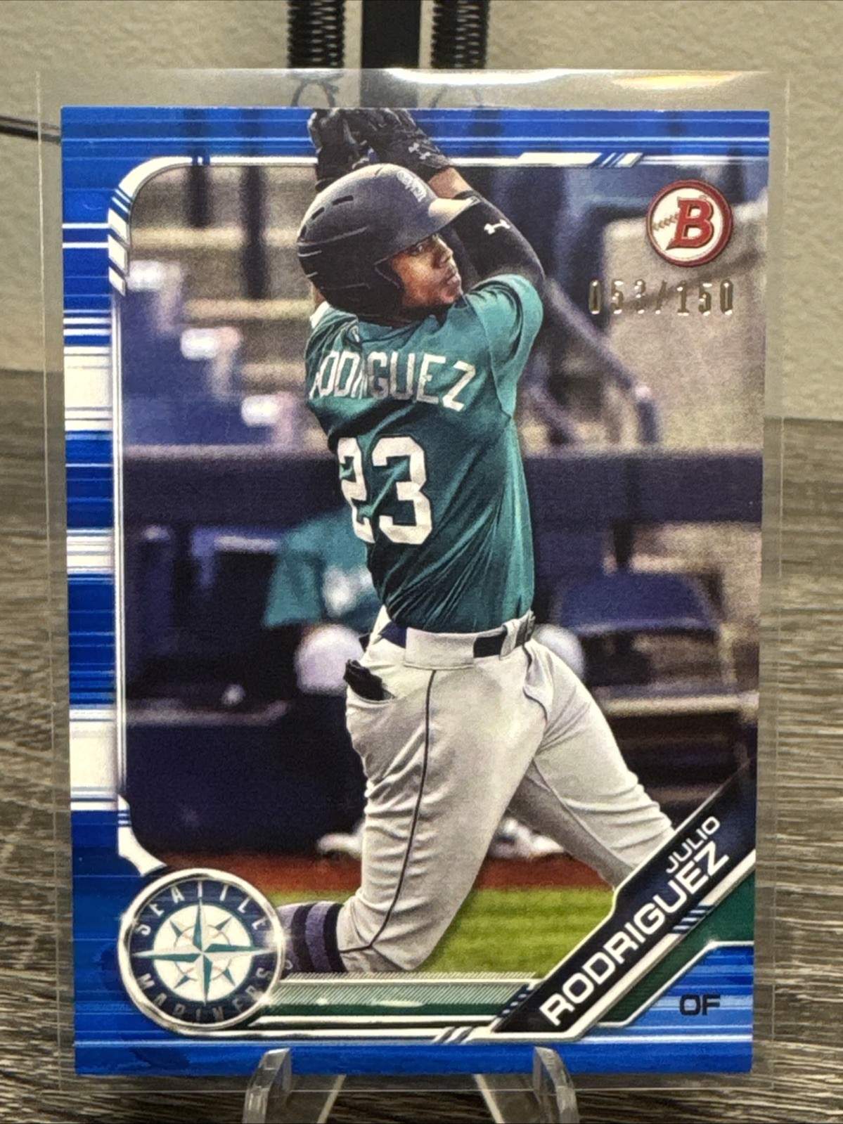 2019 Bowman Draft 🔥Julio Rodriguez 🔥Blue Parallel /150 ROOKIE BD-60 