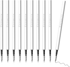 Gel Pen Refills 0.5 for Click pens with Spring, Quick Drying Ink Pen Refills Bla