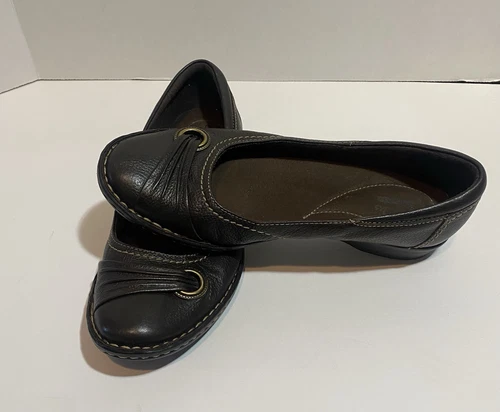 Ballerine donna Clarks collezione pelle marrone dettagli usate in ottime condizioni taglia 7 5M comode