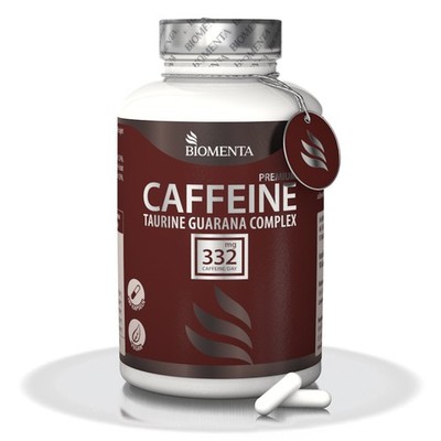 [96,27 /1kg] Taurin Guarana Koffein Grüntee Mg Vit. C B3 B6  B12 BIOMENTA 180St.