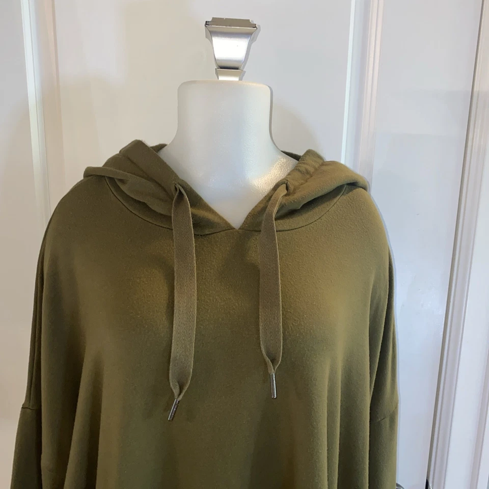 Universal Standard Amy Pullover Green Soft Knit Hoodie Womens- Size  L (22-24) - Image 2 of 4