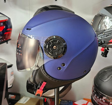 Casco jet Moto Scooter  Vespa origine garda colore  BLU