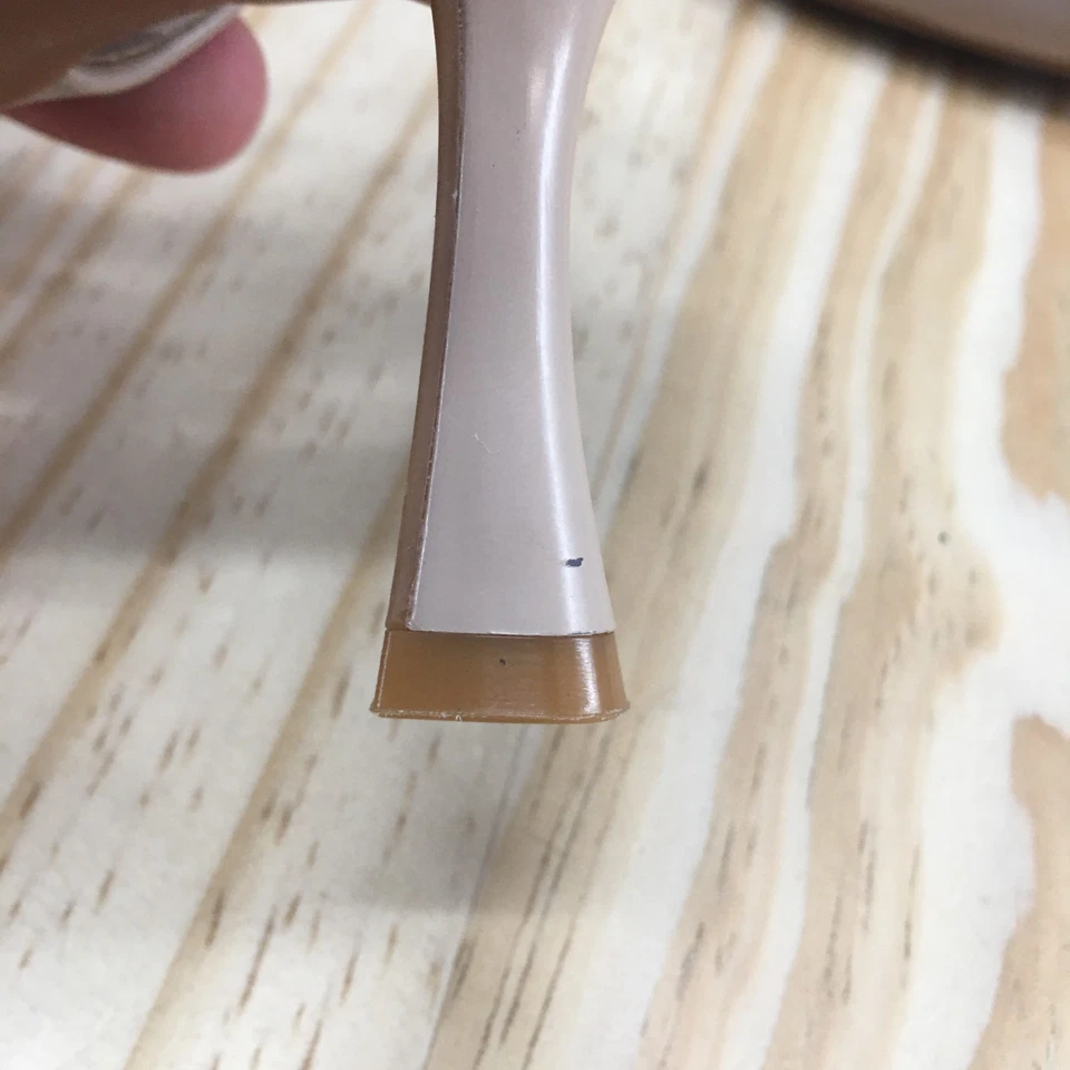 Nordstrom Rack Sandals Womens 8 M Slingback Tan Open Toe Crisscross Kitten Heels - Image 4 of 4