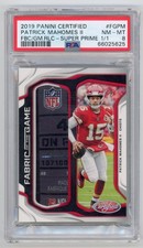 2019 Panini Certified Patrick Mahomes Super Prime Patch 1/1 PSA 8