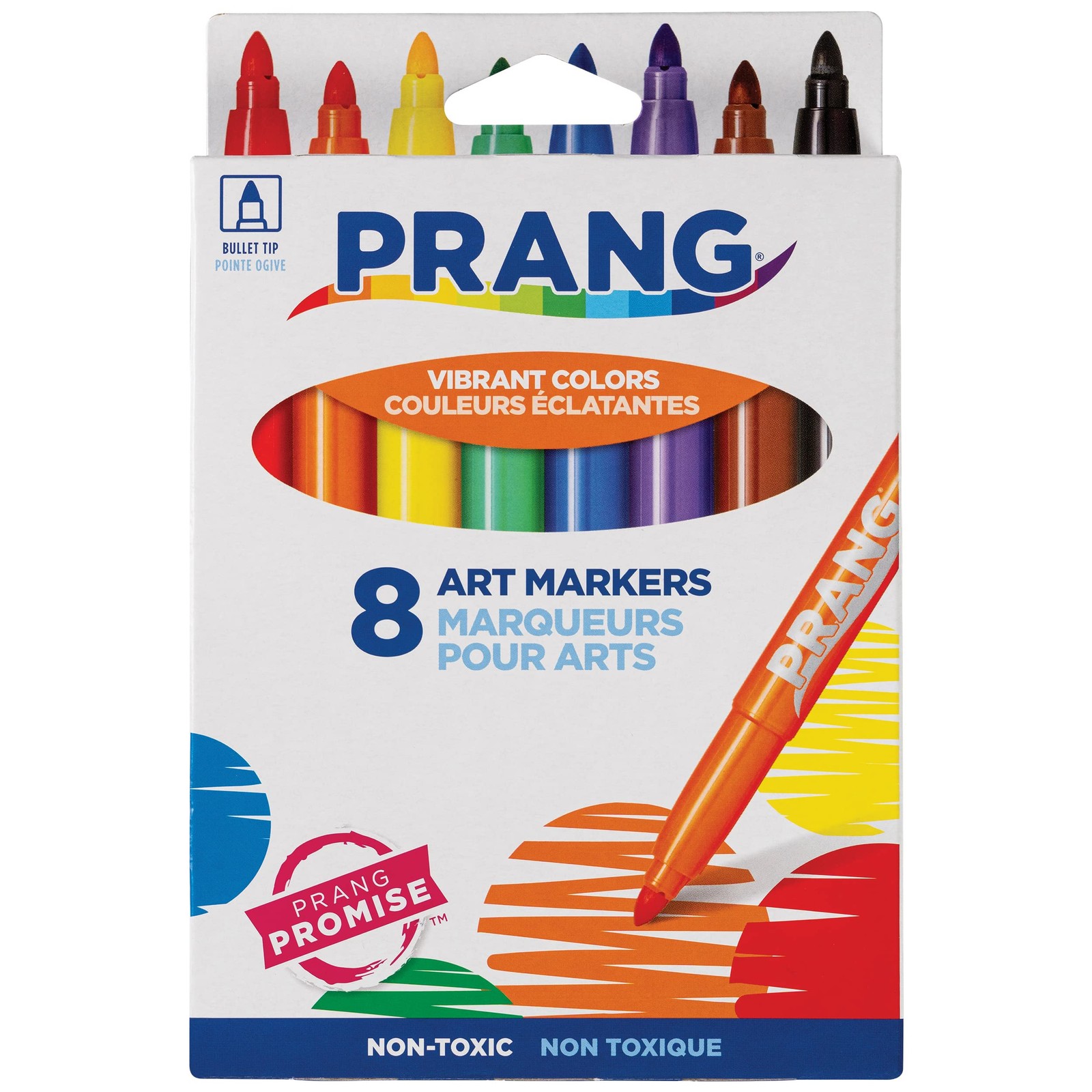 Classic Art Markers, Bullet Tip, Assorted Colors, 8 Count
