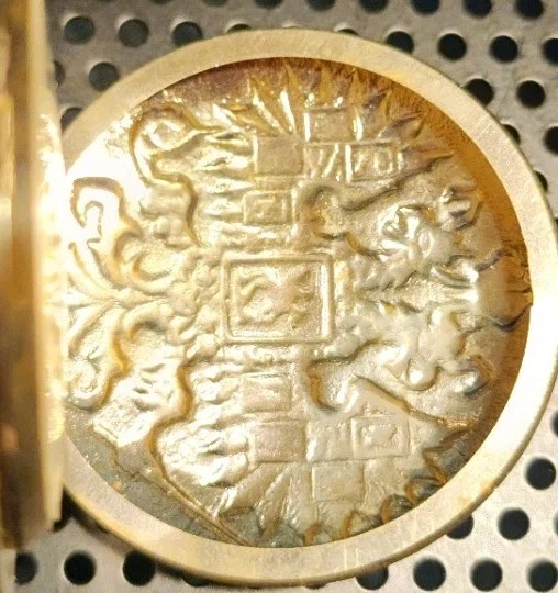 Vtg. USSR Russia Pocket Watch MOLNIJA  15j Hunter's Case Double Headed Eagle - Image 4 of 4