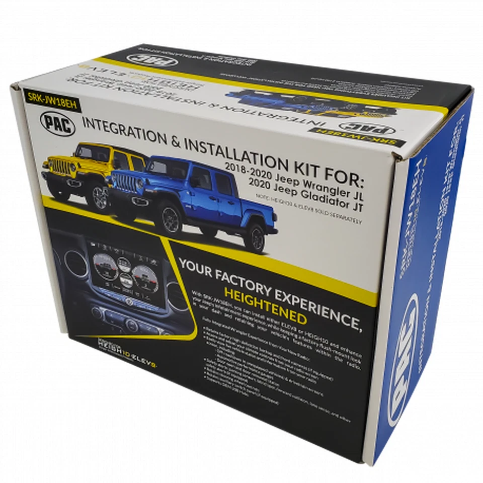 PAC SRK-JW18EH HEIGH10 Radio Dash Kit for 2018-Up Jeep Wrangler JL JT - Image 3 of 4