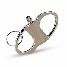 Silver Grey Everlasting Match Lighter EDC Carabiner Survival Tool Flint