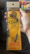 Cablz Zipz Adjustable Eyewear Retainer Cord Black 10in for Glasses Sunglasses