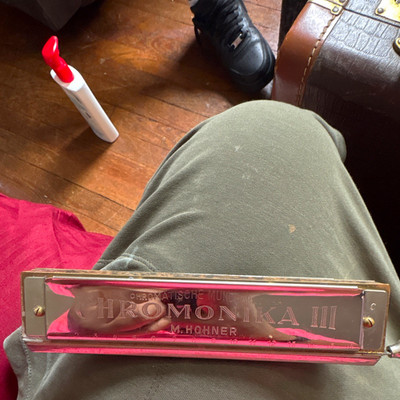 HOHNER Chromonika III Chromatic Harmonica Key of C 16-Hole Slide w/ Case