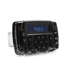 MARINE STEREO WATERTIGHT BOAT AM FM RADIO BLUETOOTH MULTIMEDIA SYSTEM 